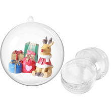 Custom Acrylic Cheap Ornament Plastic Clear Christmas Balls